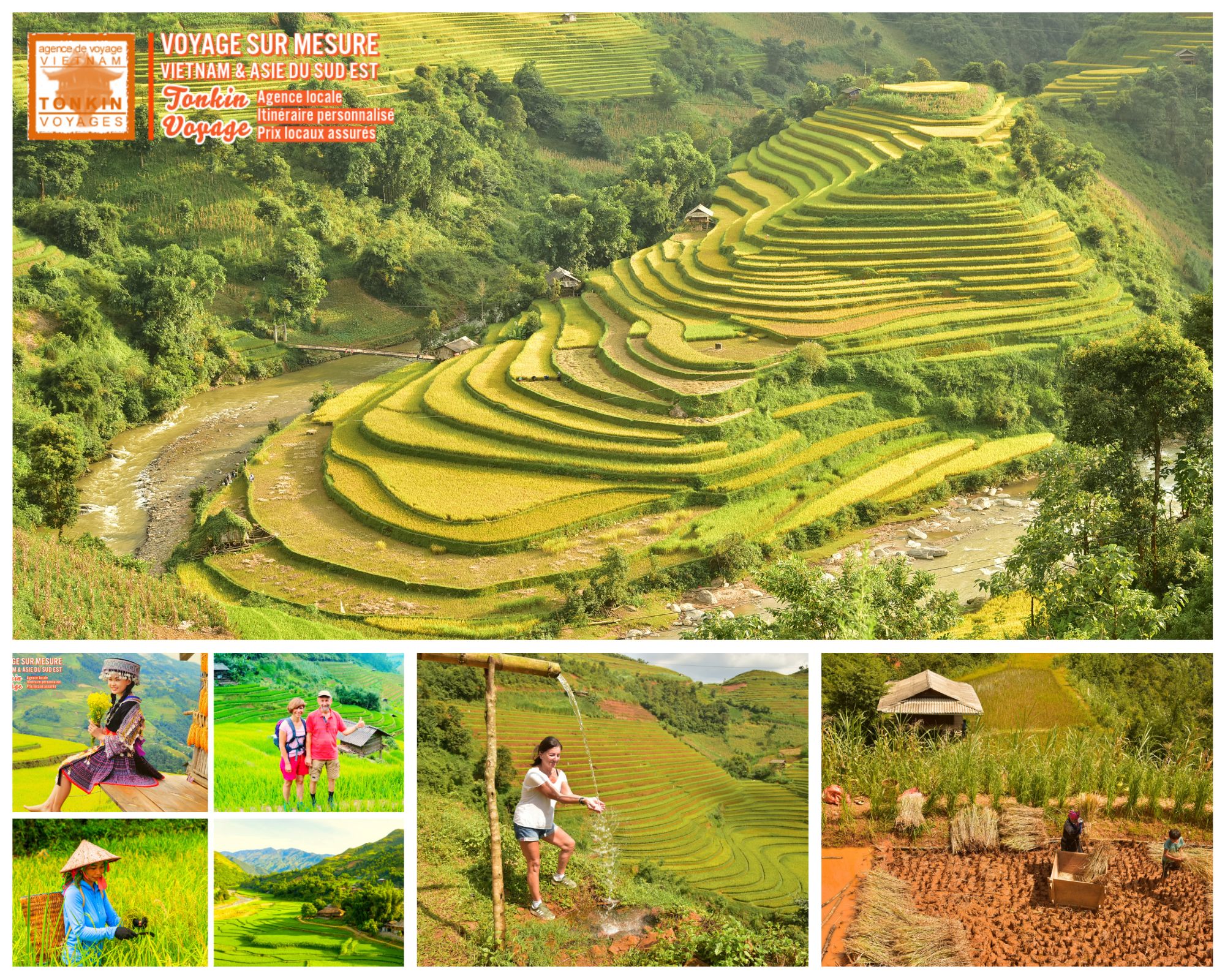 Les plus beaux endroits au Vietnam Rizi&egrave;re en terrase de Mu Cang Chai